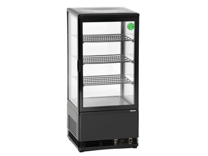 Mini vitrine réfrigérée 78 L, noire