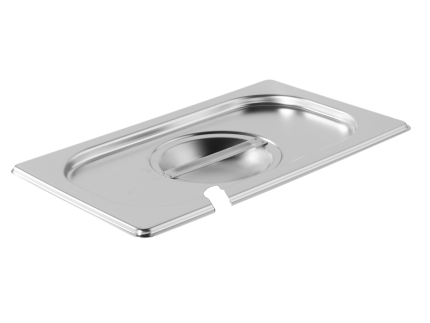 COUVERCLES INOX AVEC ENCOCHE POUR BACS GN1/4