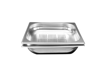 BACS GASTRONORMES PERFORES INOX GN2/3 PROF 65mm