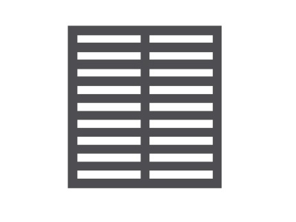 GRILLE AVEC SUPPORTS 1/1GN